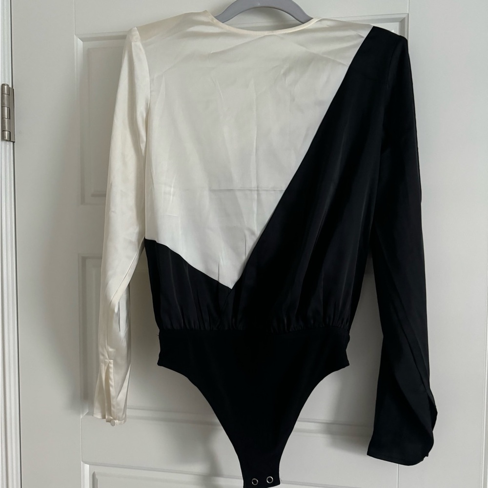Express Black and White Bodysuit